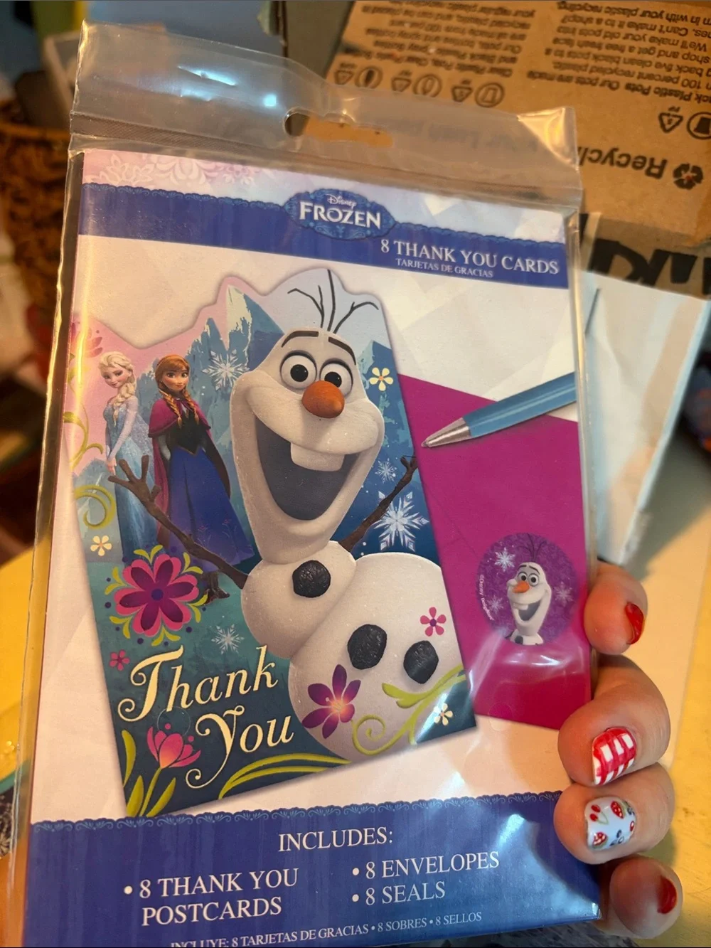 Disney Frozen Party Set with Olaf, Elsa & Anna - Bags and Invitations